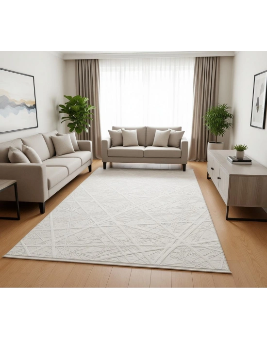 Merinos Vista 160x230 cm Akrilik Halı 76590-060 Beyaz