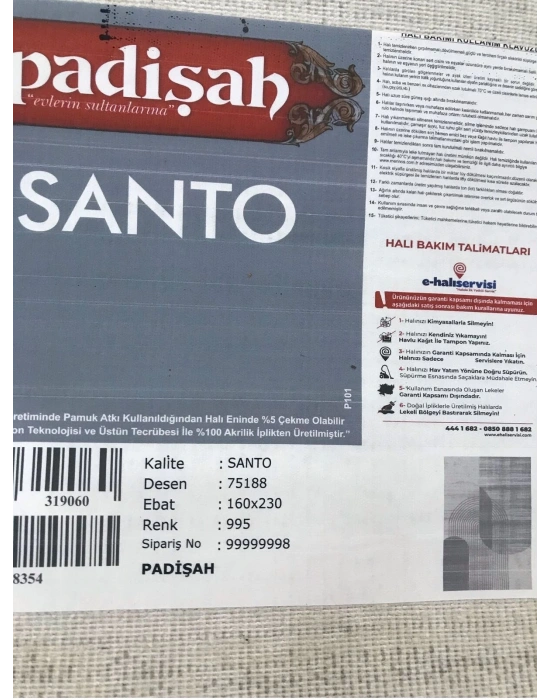 Padişah Halı 180x250 Santo Koleksiyonu 75188-995