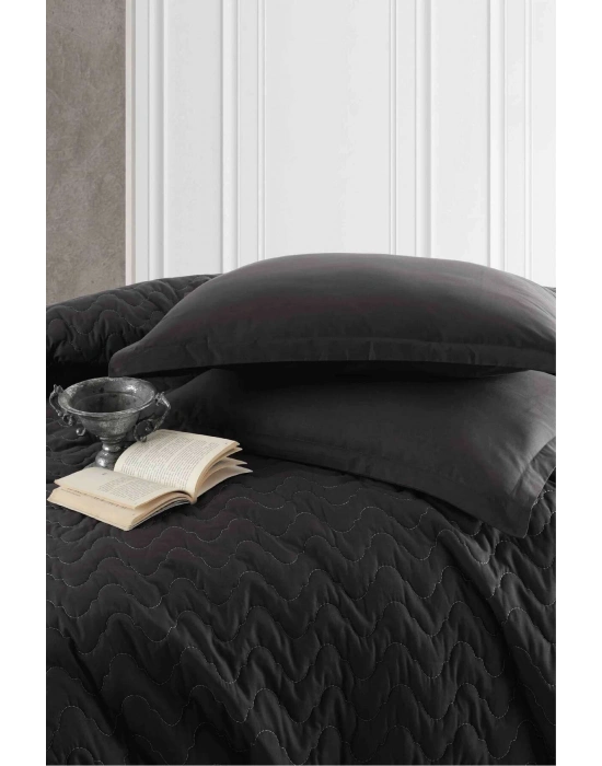 Ranforce %100 Pamuk Tek Kişilik Dört Mevsim Seti Atana V1 Antrasit