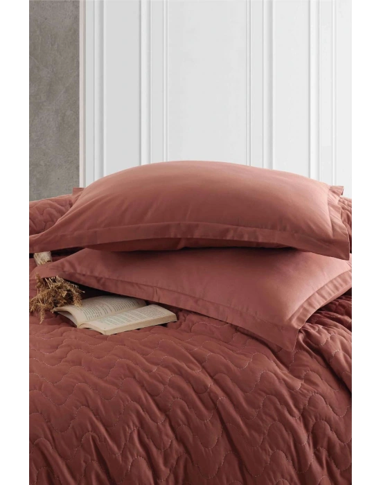 Ranforce %100 Pamuk Tek Kişilik Dört Mevsim Seti Atana V5 Kiremit