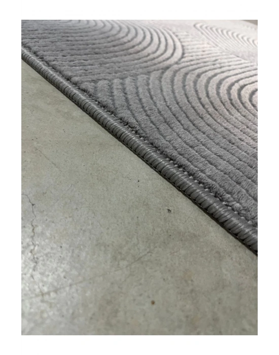 RÖLYEF JOY GRİ KAYMAZ TABAN KESME HALI YOLLUK