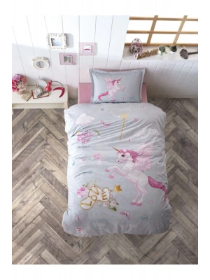 Ranforce %100 Pamuk Tek Kişilik Nevresim Takımı Pegasus Mint