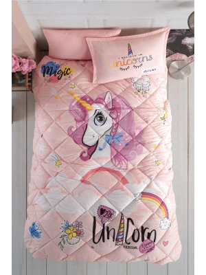Clasy Ranforce %100 Pamuk Tek Kişilik Yorgan Seti Pink Dreams Pembe