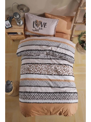 Ranforce %100 Pamuk Tek Kişilik Nevresim Takımı Afro