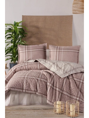 Ranforce %100 Pamuk Tek Kişilik Dört Mevsim Set Capella V2 Kahve