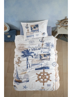 Ranforce %100 Pamuk Tek Kişilik Nevresim Takımı Hawaii