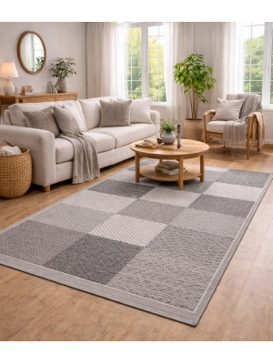 Merinos Rs Sisal 79269-096 Özel Kesme Halı Gri