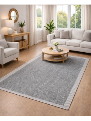 Merinos Rs Sisal 79265-096 Özel Kesme Halı Gri