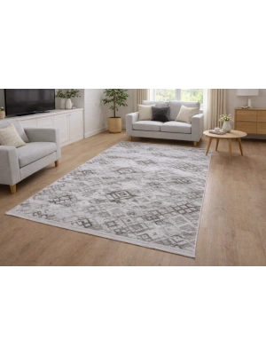 Merinos Vista 36892-098 Özel Kesme Halı Gri-Antrasit