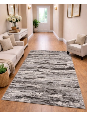 Merinos Halı Rs Tuana Serisi %100 Akrilik 100 x 200 Gri