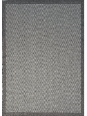 Mess Modern Dekoratif Yumuşak Dokulu Sisal Halı 3939 Gri Antrasit