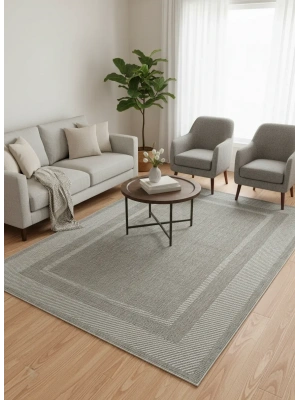 Mess Modern Dekoratif Yumuşak Dokulu Sisal Halı 3948 Krem Vizon