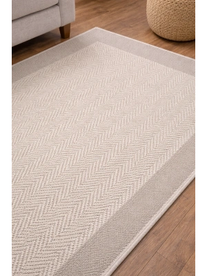 Mess Modern Dekoratif Yumuşak Dokulu Sisal Halı 3933 Krem Vizon