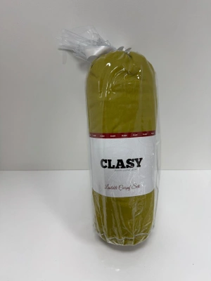 Clasy Ranforce Lastikli Çarşaf Seti Çift Kişilik Yağ Sarısı ÇKLÇ-266 %100 Pamuk