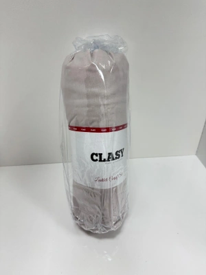 Clasy Ranforce Lastikli Çarşaf Seti Çift Kişilik Açık Bej ÇKLÇ-270 %100 Pamuk