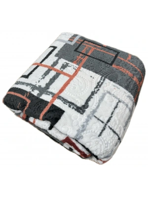 AKSU Çift Kişilik Battaniye Yumuşak Kabartmalı Yeni Sezon Kışlık Battaniye 220X240 Çok Renkli