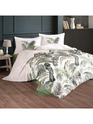 Çift Kişilik Ranforce Dört Mevsim Set Hena V2 Yeşil