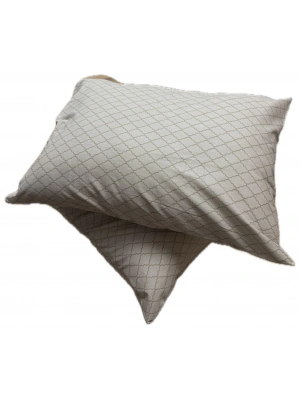 Clasy Ranforce %100 Pamuk 2 Adet Yastık Kılıfı Çizgili Desenli Kahverengi