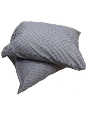 Clasy Ranforce %100 Pamuk 2 Adet Yastık Kılıfı Çizgili Desenli Mavi