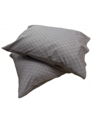 Clasy Ranforce %100 Pamuk 2 Adet Yastık Kılıfı Çizgili Desenli Mor