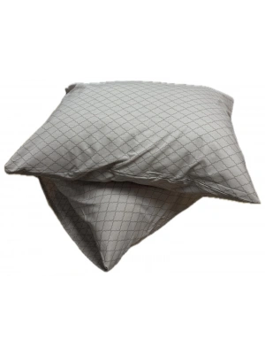 Clasy Ranforce %100 Pamuk 2 Adet Yastık Kılıfı Çizgili Desenli Puce Rengi