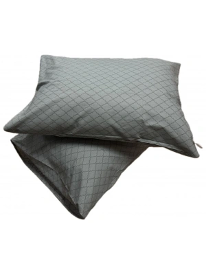 Clasy Ranforce %100 Pamuk 2 Adet Yastık Kılıfı Çizgili Desenli Yeşil