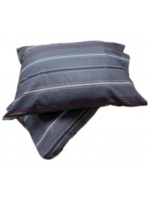 Clasy Ranforce %100 Pamuk 2 Adet Yastık Kılıfı Çizgili Gri