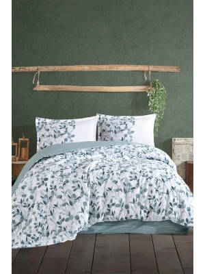 Clasy Ranforce %100 Pamuk Çift Kişilik Dört Mevsim Set Putto V1 Mint