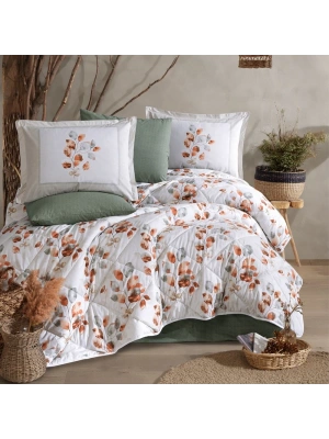 Clasy Ranforce %100 Pamuk Çift Kişilik Yorgan Seti Ruska V1 Mint