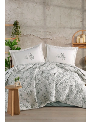 Clasy Ranforce %100 Pamuk Tek Kişilik Dört Mevsim Set Bloomera Mint