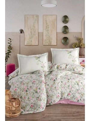 Clasy Ranforce %100 Pamuk Tek Kişilik Dört Mevsim Set Elara V1 Adaçayı