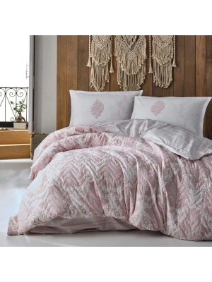 Clasy Ranforce %100 Pamuk Tek Kişilik Dört Mevsim Set Fiorita V1 Pembe