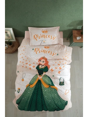 Clasy Ranforce %100 Pamuk Tek Kişilik Dört Mevsim Set Tiana V1 Taş Rengi