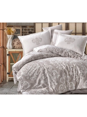 Clasy Ranforce %100 Pamuk Tek Kişilik Nevresim Sade V2 Bej