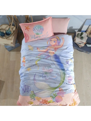 Clasy Ranforce %100 Pamuk Tek Kişilik Nevresim Takımı Aria V1 Pudra