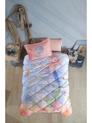 Clasy Ranforce %100 Pamuk Tek Kişilik Yorgan Seti Aria V1 Pudra