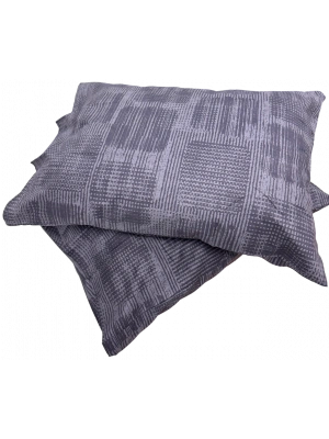 Clasy Ranforce 2 Adet Yastık Kılıfı Çizgili Desenli Gri