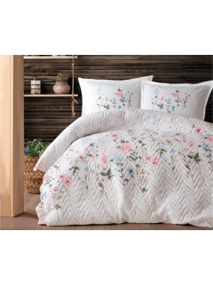 Clasy Ranforce Dört Mevsim Çift Kişilik Set Palitra V1 Pudra