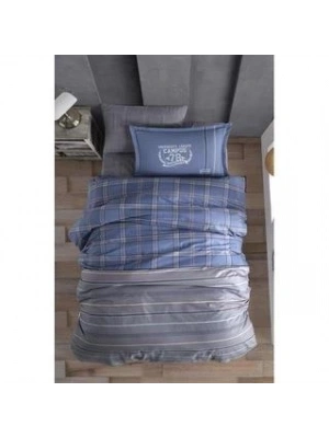 Clasy Ranforce Genç Nevresim Takımı Tek Kişilik Campus V2 Mavi