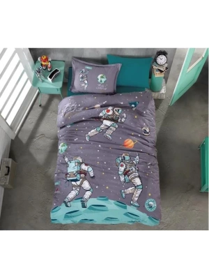 Clasy Ranforce Genç Nevresim Takımı Tek Kişilik Space V1 Antrasit