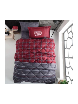 Clasy Ranforce Genç Uyku Seti Tek Kişilik Campus V1 Bordo