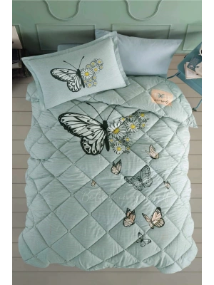 Clasy Ranforce Genç Yorgan Seti Tek Kişilik Daisy Love V1 Mint