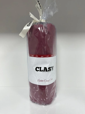 Clasy Ranforce Lastikli Çarşaf Seti Tek Kişilik Düz Bordo