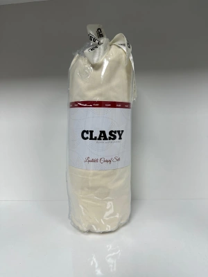 Clasy Ranforce Lastikli Çarşaf Seti Tek Kişilik Düz Krem