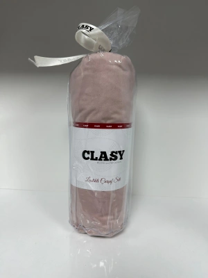 Clasy Ranforce Lastikli Çarşaf Seti Tek Kişilik Düz Pudra
