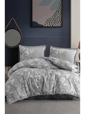 Clasy Ranforce Nevresim Takımı Çift Kişilik Destin V1 Gri