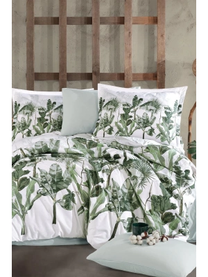 Clasy Ranforce Nevresim Takımı Çift Kişilik Versay V1 Ada Çayı