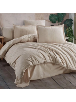 Clasy Ranforce Nevresim Takımı Tek Kişilik Unita V1 Bej