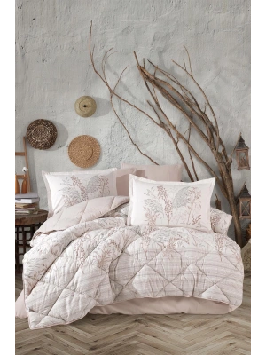 Clasy Ranforce Uyku Seti Çift Kişilik Betina V1 Taş Rengi