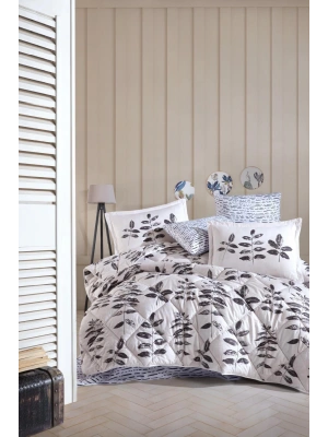 Clasy Ranforce Uyku Seti Çift Kişilik Hafsa V1 Antrasit